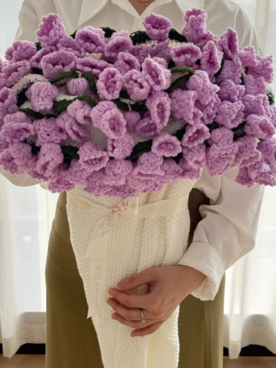 Manta Ramo de Flores | Tricotita